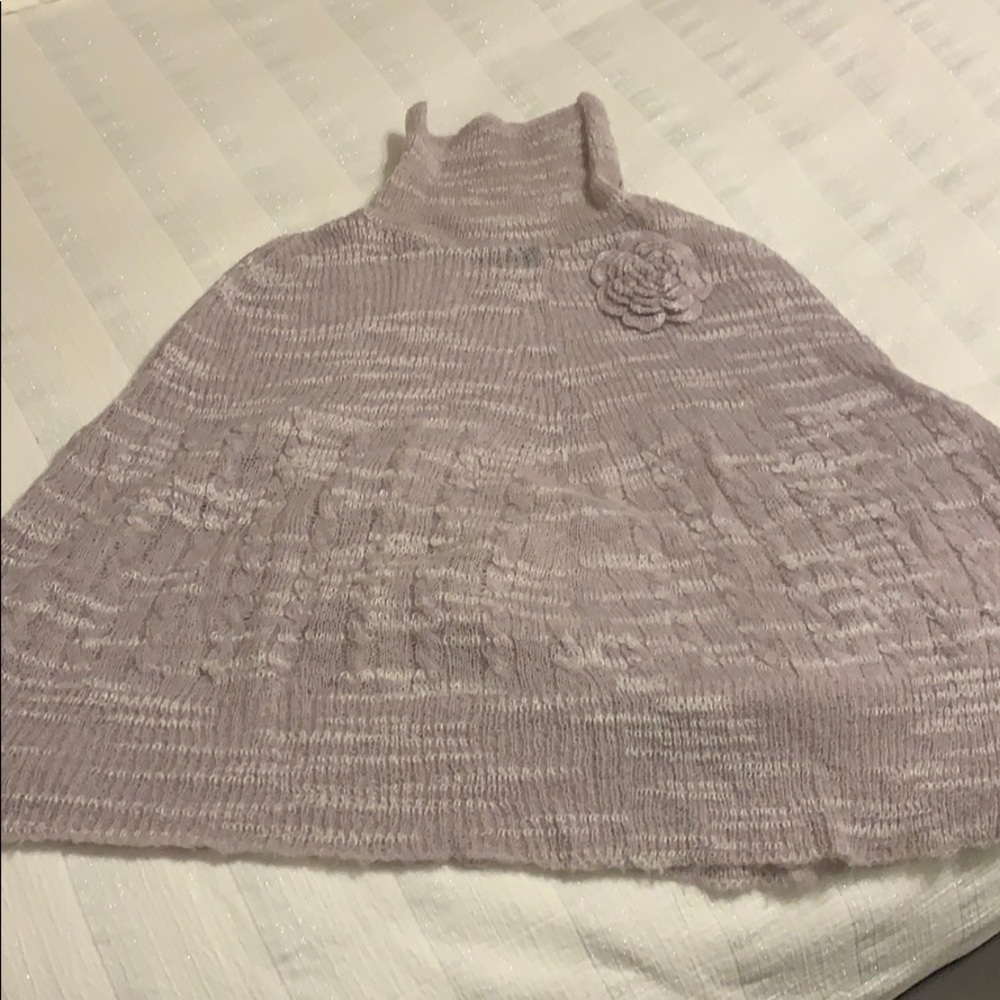 Lilac poncho.